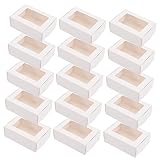 HEATSHAKING 30stücke Kraftpapier Seifenverpackungsbox Mit Fenster Kleine Papierschachteln Für...