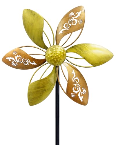 Gronhof 37' Tall Small Metal Garden Wind Spinner –...