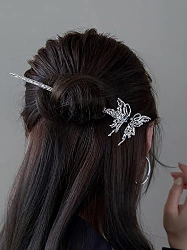Image of Yellow Juda Bun Hair Stick & Pins - Women & Girls Hair Accessory Gift