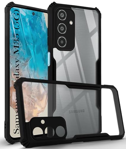 Image of Jkobi Back Cover Case for Samsung Galaxy M35 5G (Shockproof with Polycarbonate Clear Panel | Professional Black)