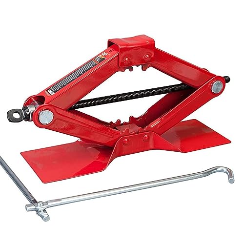 BIG RED パンタグラフジャッキ パンタジャッキ 車用ジャッキ ハンドルセット 1.5T 最高値/最低値 395/90mm 安全 大型ベース付き(車のタイヤ交換、持ち運びが簡単、軽量) TJ10152D BIG RED パンタグラフジャッキ パンタジャッキ 車用ジャッキ ハンドルセット 1.5T 最高値/最低値 395/90mm 安全 大型ベース付き(車のタイヤ交換、持ち運びが簡単、軽量) TJ10152D