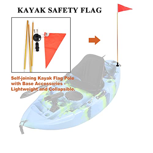 RANDDER 4ft Kayak Flag Track Mount Safety Flag - Easy Installation With Stable Base, Visibility Kit for Boat, Canoe, Yacht, Dinghy, DIY Accessories by RANDDER - Image 6