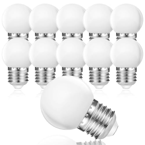 10er Pack LED E27 G45 Globus Ersetzt 20W Glühlampen ,Warmweiß 3000K, 3W G45 LED Leuchtmittel, 180lm, Matt PC Cover , Nicht Dimmbar