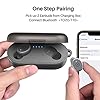 tozo t10 ecouteur bluetooth sans fil avec bluetooth 5.3 ipx8 Étanche Écouteur étui de boîtier de charge avec micro casque intégré premium deep bass pour sport gris