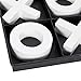 Deco 79 Wood Tic Tac Toe Game Set with White Pieces, 12