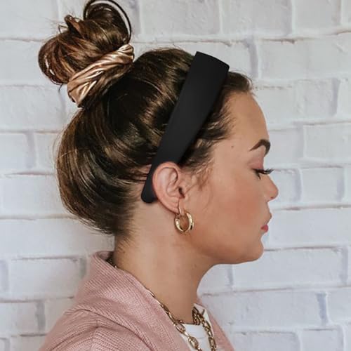 Image of DRESHOW 4 Pcs Wide Headbands for Women Girls Turban Vintage Boho Head Bands Fashion Non Slip Head Wraps Hoop Hair Accessories