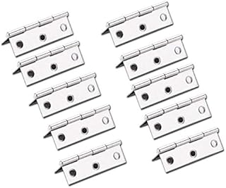 10 Pcs Stainless Steel Home Furniture Hardware Door Hinge Long 55MM x 33MM