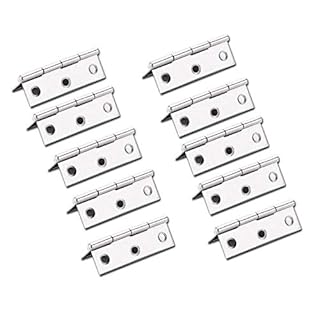 10 Pcs Stainless Steel Home Furniture Hardware Door Hinge Long 55MM x 33MM