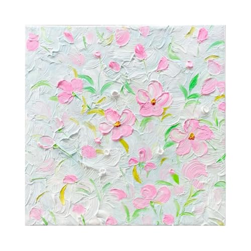 Œuvre d'art botanique esthétique en toile de lin tendue 90 cm