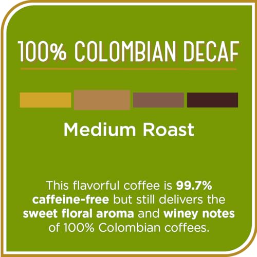 Don Francisco's Premium Decaf Colombia Supremo Ground Coffee: Rich, Aromatic 100% Arabica Beans - Family Crafted Flavored Coffee for a Delightful Morning Brew (12 oz Can)