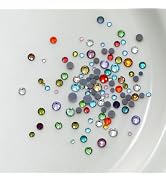 NLSJMP 1400pcs Colorful Small Nail Charms Rhinestone,Flat Back Bling Nail Gems Rhinestones DIY Na...