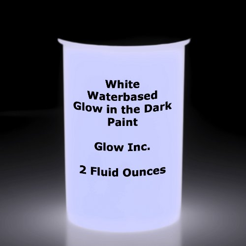 Glow Inc White Water Based Paint 1/2 Pint