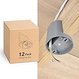 CycevSun Ceiling Fan Box, Non-Metallic Side Mount Box with Cover, 12 Cu.in, UL Listed, 12-Pack
