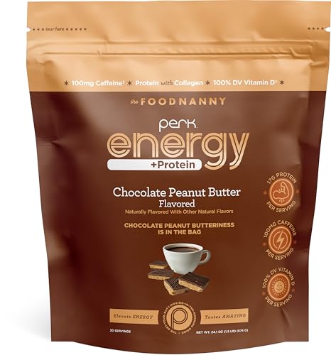 Image of Perk Energy + Extra Protein Powder (Chocolate Peanut Butter) 1.5 LB