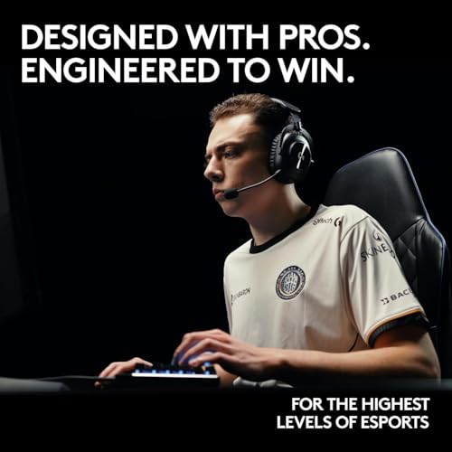 Logitech G PRO X 2 Lightspeed Gaming Headset - Wireless/BT/USB/3.5mm, 50mm Drivers, DTS:X 7.1, Detachable Mic - PC/PS5/PS4/Switch (Renewed)
