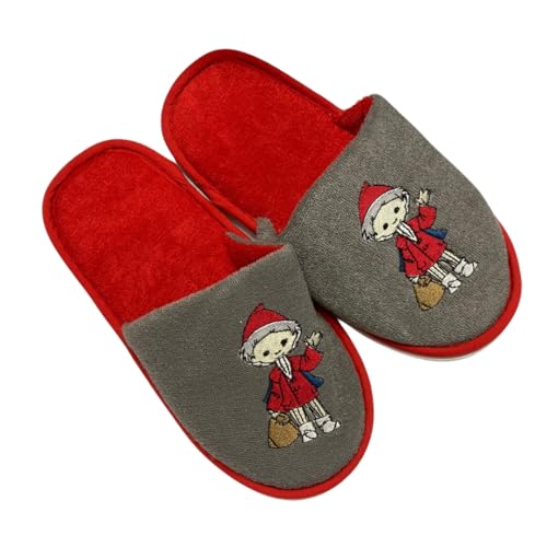 ostprodukte-versand Hausschuhe Sandmännchen gelb/grün Größe 29/30 Kinder-Pantoffeln mit Sandmann-Motiv aus ostdeutscher TV-Tradition inkl. Kochbüchlein & Geschenkkarte