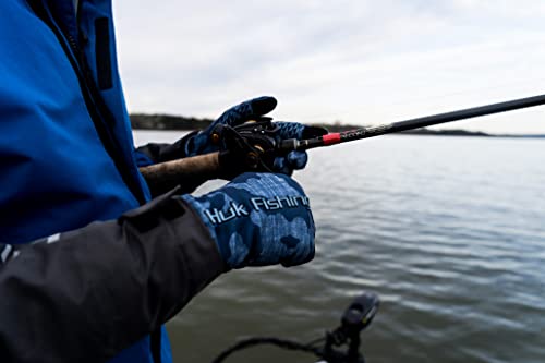 Huk Men's Sun Quick-Drying Fingerless Fishing Gloves, Storm, Large-X-Large #TOP3