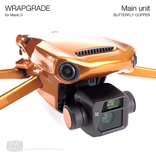 Image of WRAPGRADE Skin Compatible with DJI Mavic 3 Pro (Butterfly Copper)