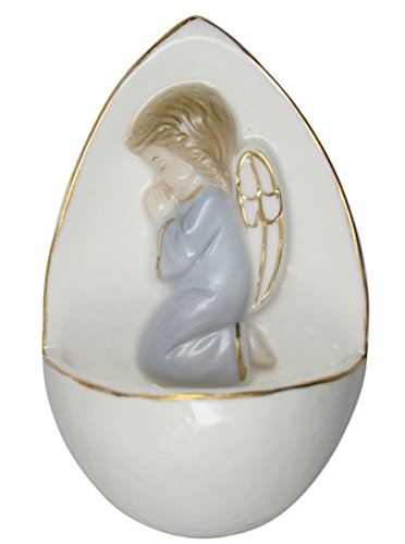 Porcellana - Weihkessel Acquasantiera con angelo