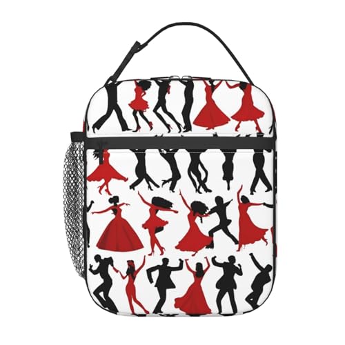 FSCEV Bolsa de almuerzo de mano aislada para picnic, bolsa de trabajo, fresca o cálida