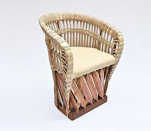 Equipal Chair Furniture Tulum Model White color made in Mexico by Equipales San Jose ideal for Home, Bar, Restaurant, Office, Hotel, Garden, Living Room, Cafe, Dining Room