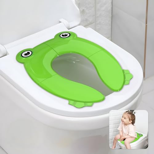 Listado y reviews de Sanitarios para niños para comprar online. 29 Asiento de Inodoro para Niños Portatil,Foldable Non-Slip Asiento de Inodoro con Bolsa con Cordón,se Adapta a la Mayoría de Los Inodoros