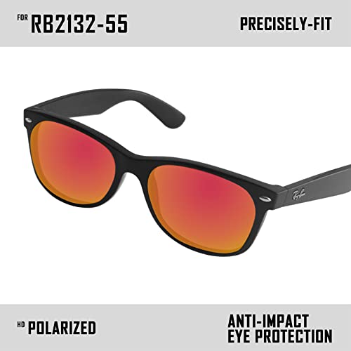 Image of Polarized Replacement Lenses for Ray-Ban Wayfarer RB2132 Sunglass