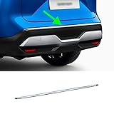 ✿ Color: cromo ZBYY ABS Cromado Coche Delantero Trasero Parachoques Parrilla Protector Placa de Deslizamiento decoración Trim Strip Pegatinas Accesorios de Coche para Nissan Qashqai J12 2022