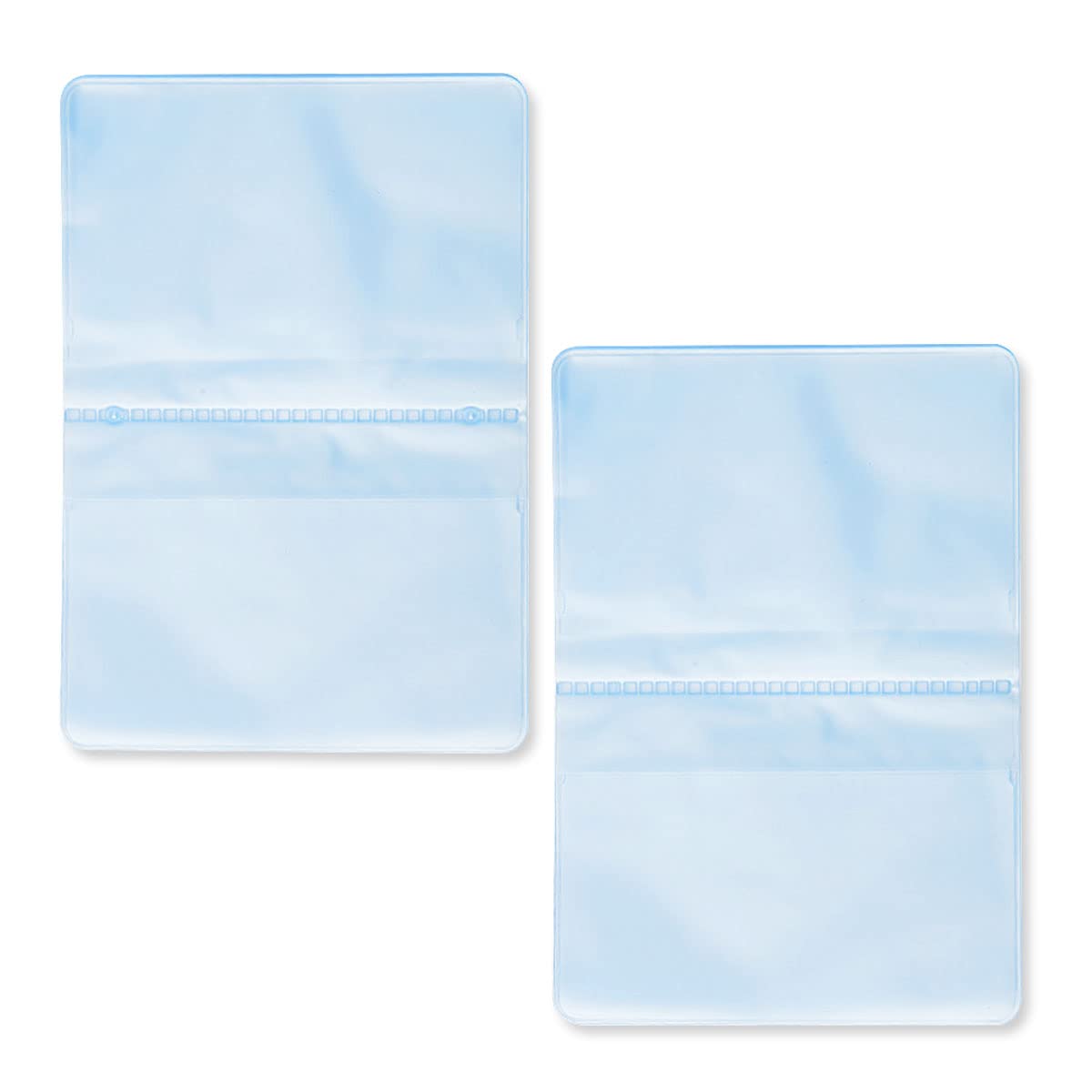 2-Pack Transparent Card Sleeves Durable Organised Storage Plastic Wallet Inserts for Credit Card Protection (10 Pages with 10 and 20 Slot Options)