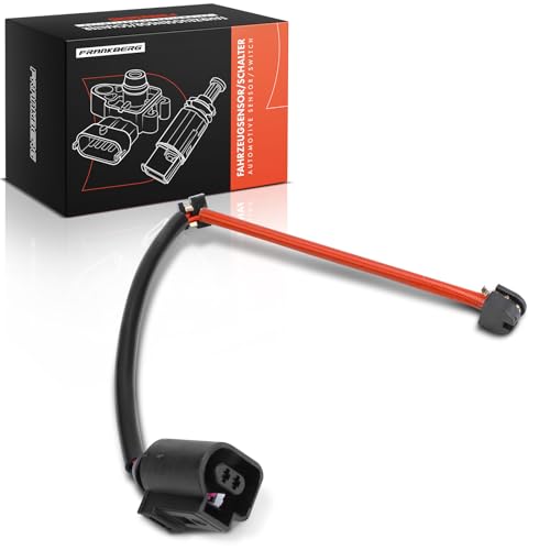 Frankberg Brake Pad Wear Sensor 2-Pin Rear Compatible with C.a.y.e.n.n.e 9PA 3.0L-4.8L 2002-2010 T.o.u.a.r.e.g 7L6 7L7 7LA 3.0L-6.0L 2002-2010 Replace# 7L0907637C