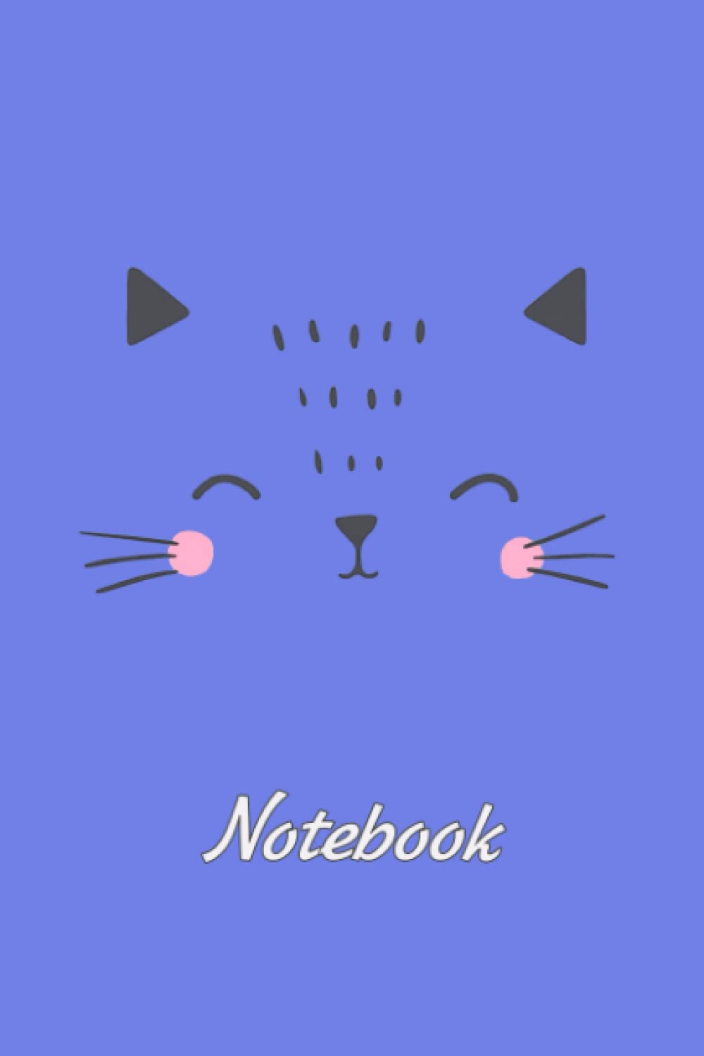 Cat Notebook Journal 100 ruled pages on white paper 6x9 inches: notepad for writing in lined paper with a colorful cover.