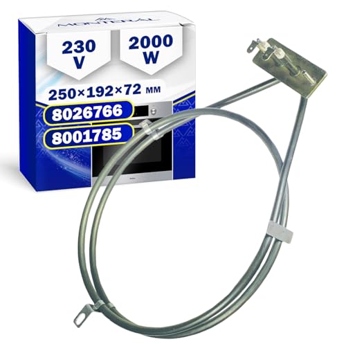 Redonda Elemento Calefactor de Resistencia Horno 2000W 230V con Código Original 8026766 8001785 para Amica - Garantía de 10 Años - MONTERAL