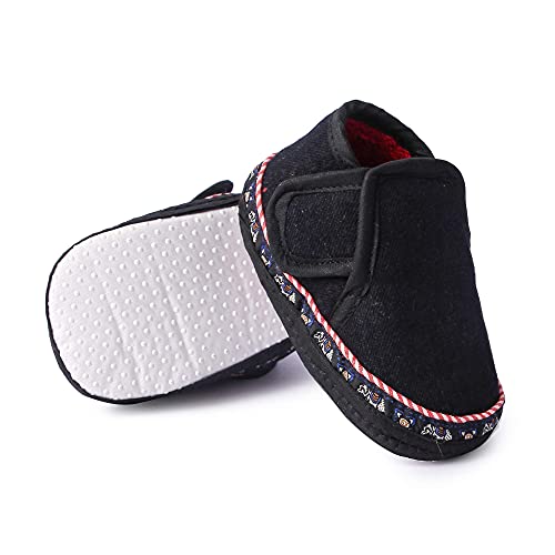 Image of Butterthief Unisex Baby Prewalking Shoes for Newborn Boys & Girls | Soft Sole Infant Bootie with Anti-Slip Bottom | Lightweight Cotton Footwear Early Walker Shoes (6-9 Months, 12 CM)