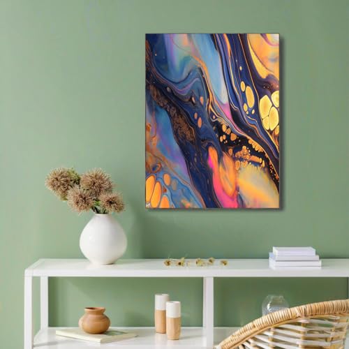 Póster de pared con remolino dorado que transforma la decoración de tu casa 2