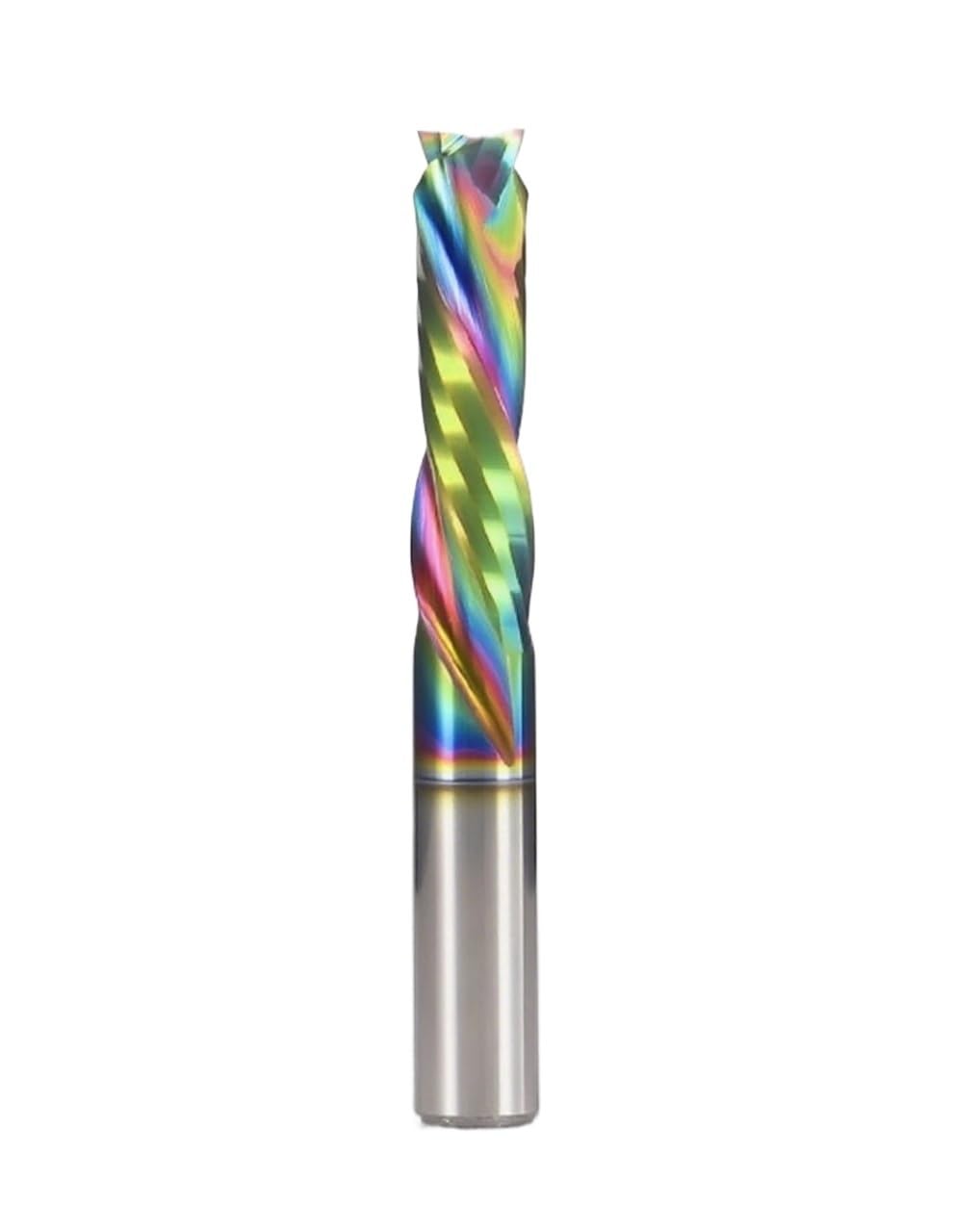 Frezy trzpieniowe z węglika spiekanego, Frezy z węglików spiekanych 2 ostrza Płaskie końcówki CNC Router Drewno Aluminium Wiele rozmiarów(DSP2FC-D10.0-L42)