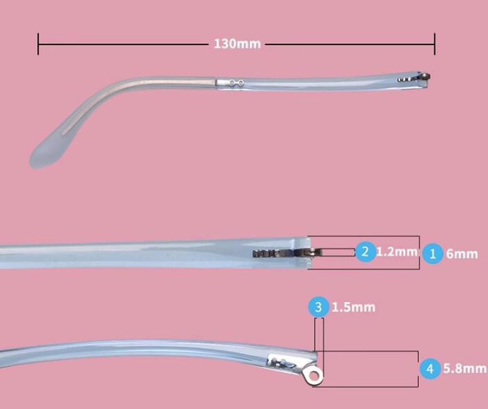 Beine Brille, Ersetzen Sie den Brillenarm, Rahmenbügel, 1 Paar Kinder-Brillen-Ersatzbrillen-Ersatzbügel, Brillenrahmen, Bügel-Brillenarme, Beine-H06