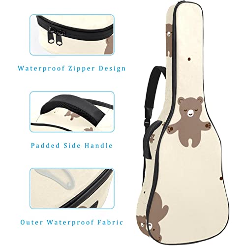Hondank Housse étanche pour guitare acoustique avec double bandoulière et poche clé de musique rétro, Multicolor 10, 42… - Les Beatles, Paul McCartney, John Lennon, RIngo Starr, George Harrison Hondank Housse étanche pour guitare acoustique avec double bandoulière et poche clé de musique rétro, Multicolor 10, 42… – Image 5