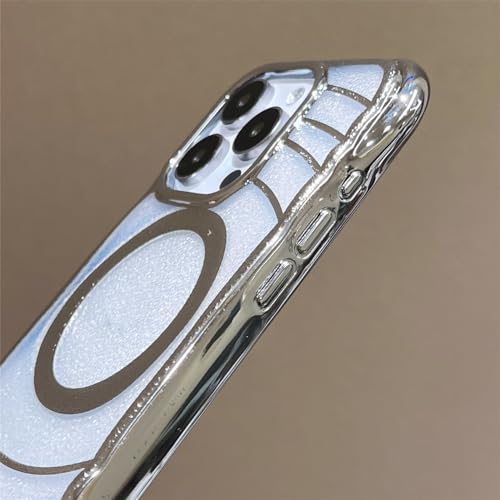 Coque iPhone plaquée cuir transparent argenté au design raffiné