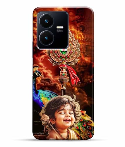 Image of Lord Murugan God Kartikeya Printed Hard Back Case Cover & Compatible for Vivo Y22 | Vivo Y22S | V2207 (Multicolor) - D1804