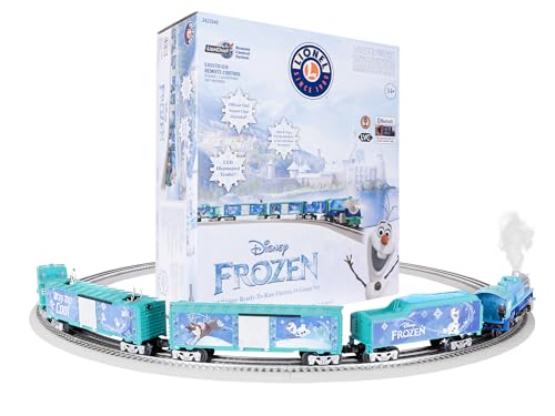 Lionel Disney Frozen Olaf Winter Freight Electric O Gauge Bluetooth 5.0 Train Set with Remote