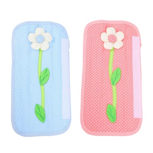 PEPLAYTAL 2 piezas Fundas para Manijas de Frigorífico con Diseño Floral Protectores de para Cocina Cubiertas Anti-manchas y Fáciles de Limpiar Compatibles con Frigoríficos y Congeladores