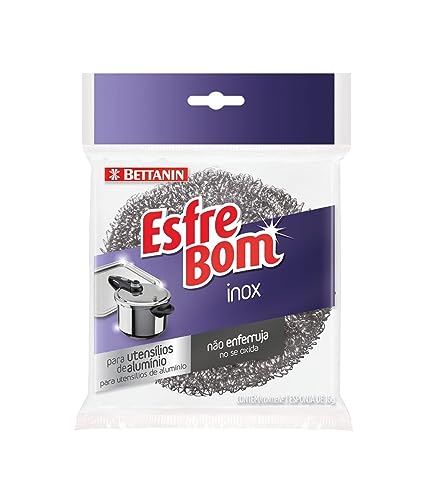 Bettanin Esponja Inox Esfrebom Esponja Aco Inox 1X24 Aço