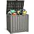EAST OAK Outdoor Storage Box, 31 Gallon Deck Box Indoor and Outdoor Use, Waterproof Resin Storage Bin for Package Delivery, Patio Cushions, Gardening Tools, Lockable, UV Resistant, Grey