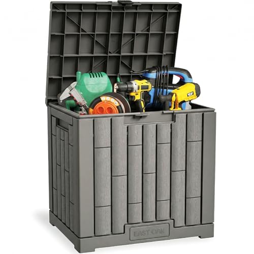 EAST OAK Outdoor Storage Box, 31 Gallon Deck Box Indoor...