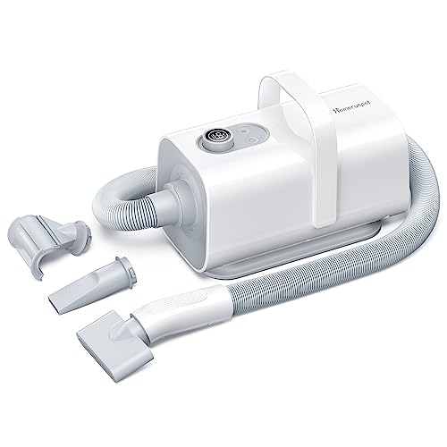 HomeRunPet Hundefön Ultraleiser 43dB,120m/s Schnelltrocknend,Blower Hund 99 Einstellbare Einstellungen für Geschwindigkeit & Temperatur,3-in-1Verschiedenen Düsen,Überhitzungsschutz über 60℃