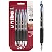 Uni-Ball Signo 207 Retractable Gel Pen, Medium Point, Blue Ink, 4-Count