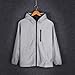JEShifangjiusu Men's Fully Reflective Jacket Cycling Jacket Coat Hooded Windbreaker Fashion Runing Pocket Jacket (GrayA1,Medium)