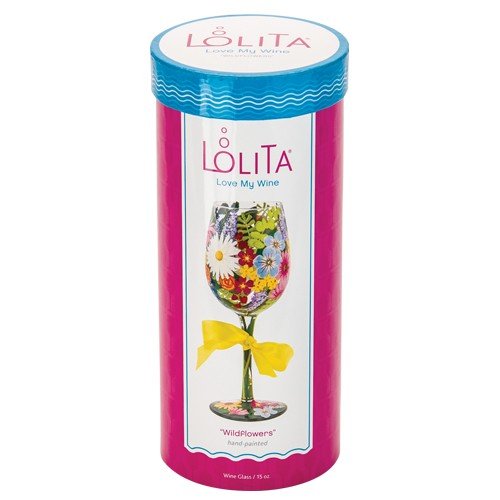 Enesco Designs By Lolita Bride Artisan Made Hand Painted Wine Glass, Wedding Dress, 15 Oz #TOP2