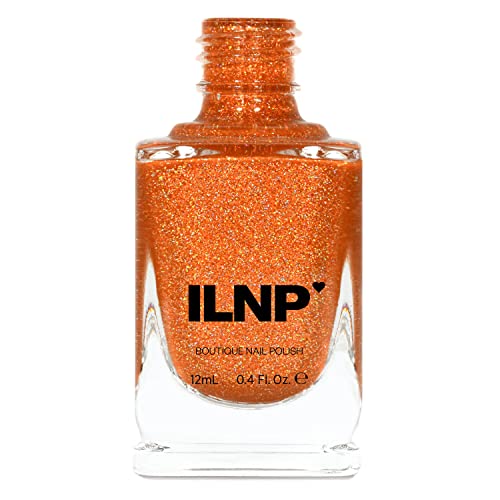 ILNP Euphoria - Vibrant Orange Hologrpahic Jelly Nail Polish