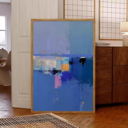 Toile abstraite moderne océan pour raviver un mur blanc vide sans travaux - 2
